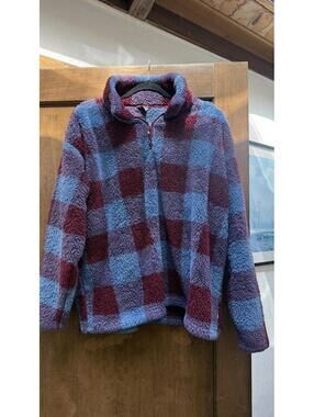 Eddie Bauer Women's XXL Sherpa Fleece Pullover Jacket Nature Granola